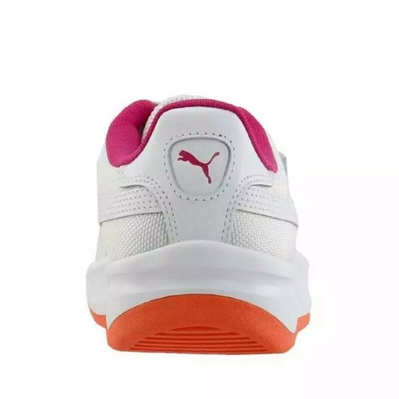 Puma California Womens Tennis Sneaker White Orange - Picture 4 of 11